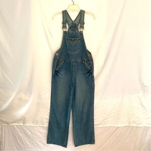 Vintage SQZ Squeeze Denim Bib Overalls Womens Medium Blue Jeans Carpenter Cotton
